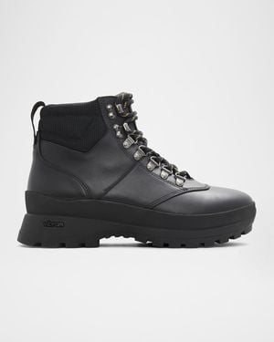 Belstaff Apos;S Scramble Leather Lace-Up Hiker Boots - Black