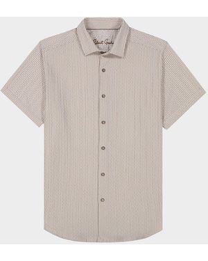 Robert Graham Fornillo Short-Sleeve Shirt - Natural