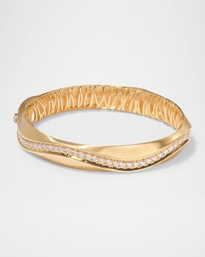 Jamie Turner Open Spur Hinged Bangle Bracelet - Metallic