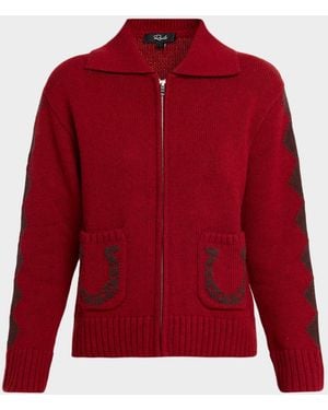 Rails Rhea Western Zip Cardigan - Red
