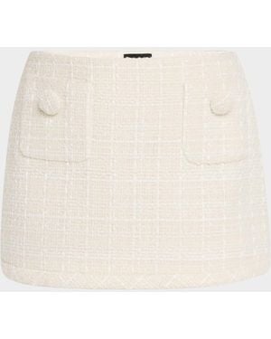 Marc Jacobs Tweed Mini Skirt - Natural