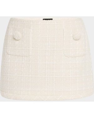 Marc Jacobs Tweed Mini Skirt - Natural