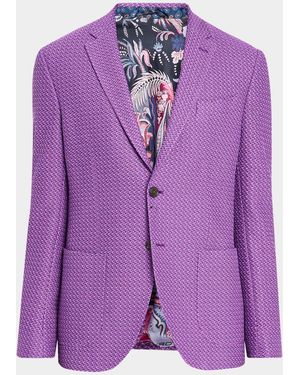 Etro Apos;S Camo Knit Jacket - Purple