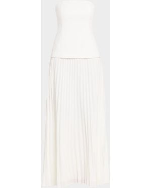Generation Love Cody Pleated Strapless Dress - White