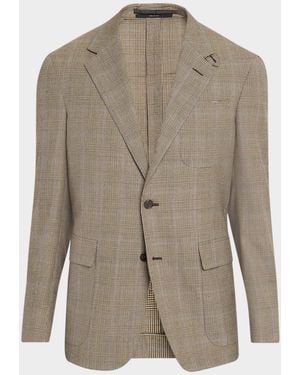 dunhill Apos;S Wool And Cashmere Check Sport Coat - Brown