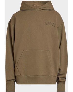 Balmain Apos;S Logo Cotton Hoodie - Green