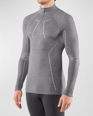 FALKE Wool Tech Long-sleeve Shirt - Gray