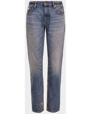 Ramy Brook Milla Low-Rise Tapered Jeans - Blue