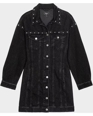 Rails Ladera Studded Denim Mini Dress - Blue