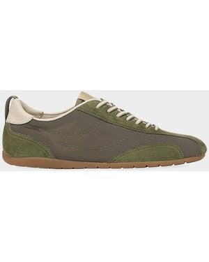 Vince Catalina Suede & Mesh Sneakers - Green