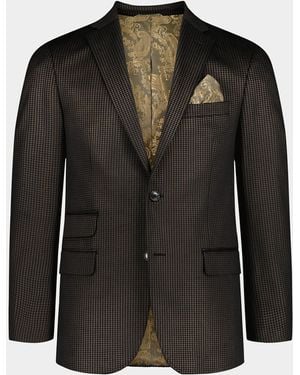 Robert Graham Colden Houndstooth Single-Breasted Sport Coat - Black