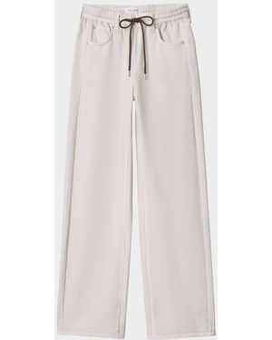 Rag & Bone Rb Miramar Terry Drawstring Wide-Leg Jeans - Multicolor