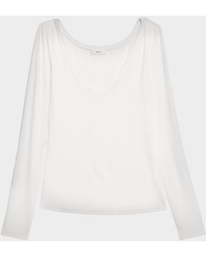 A.L.C. Nala Scoop-Neck Tee - Natural