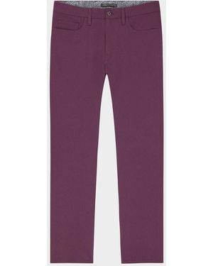 Robert Graham Apos;S Grady Slim Stretch Five-Pocket Pants - Purple