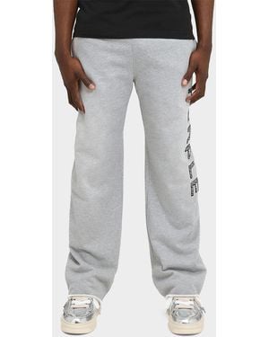 Purple Apos;S Cotton Fleece Flared Sweatpants - Gray