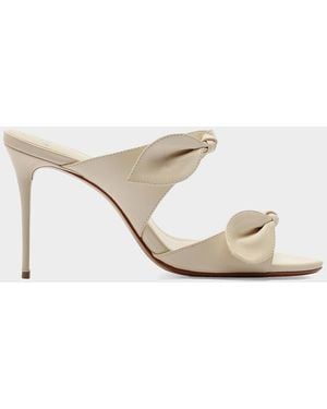 Alexandre Birman 85Mm Magnolia Leather Mules - White