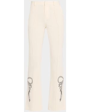 Cinq À Sept Cheyenne Embroidered Cascading Ribbon Blazer - Natural