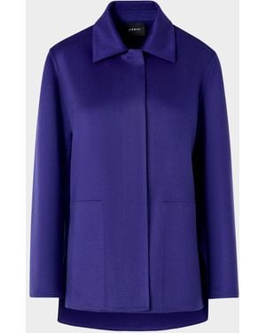 Akris Laars Cashmere Long Jacket - Blue