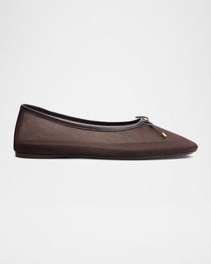 Rag & Bone Poppi Mesh Ballerina Flats - Gray