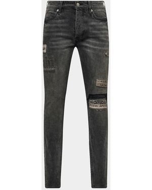 Ksubi Apos;S Van Winkle Graphite Racer Skinny Jeans - Gray