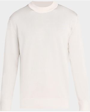 Stefano Ricci Apos;S Silk Knit Mock-Neck Sweater - White