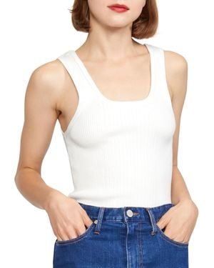 Cynthia Rowley Rib-Knit Tank Top - White