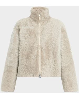 UTZON Jeena Reversible Shearling Jacket - Natural