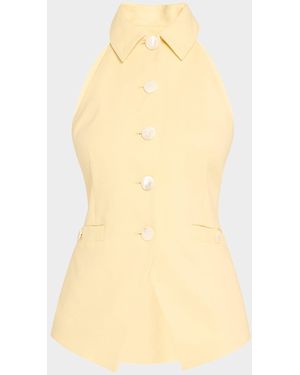 Veronica Beard Orlinda Vest - Yellow