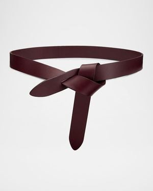 Isabel Marant Lecce Leather Belt - Purple