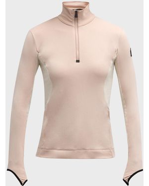 Moncler Polartec Quarter-Zip Base Layer - Natural
