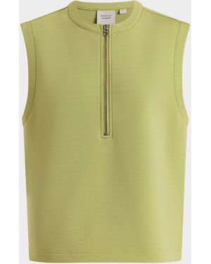 Varley Simmons Half-Zip Tank Top - Green