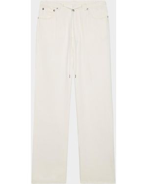 Rails Normandie Drawstring Denim Pants - White