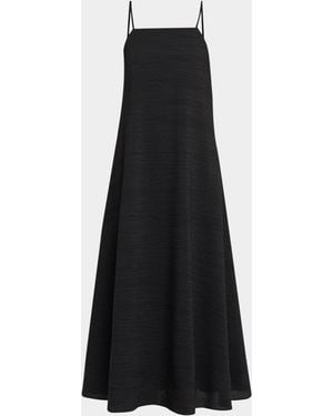 Officine Generale Loria Voile Maxi Dress - Black