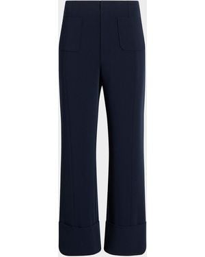 Cinq À Sept Pamela Tailored Crop Pants - Blue