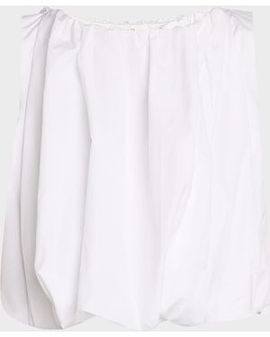 Co. Sleeveless Tton Bubble Crop Top - White