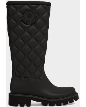 Moncler Kickstream Quilted Mid-Calf Boots - Brown