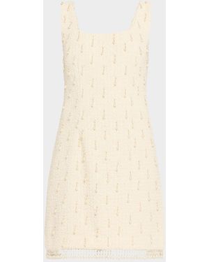 Kobi Halperin Amelia Sleeveless Beaded Boucle Mini Dress - Natural
