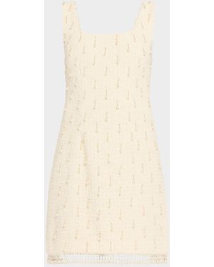 Kobi Halperin Amelia Sleeveless Beaded Boucle Mini Dress - Natural