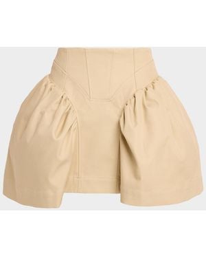 AKNVAS Dean Canvas Bubble Skirt - Natural