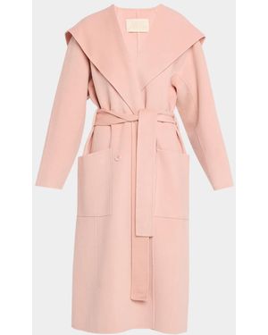 Ulla Johnson Rory Wool-Cashmere Belted Double-Breasted Sailor Coat - Pink