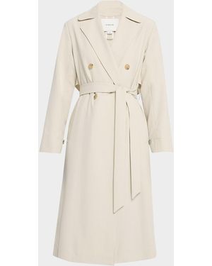 Vince Drapey Trench Coat - Natural