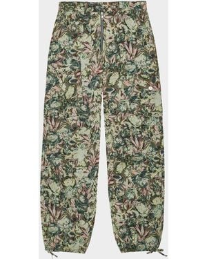 Ganni Tapestry Twill Cargo Pants - Green
