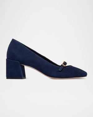 Bernardo 50Mm Amelie Leather Mary Jane Pumps - Blue
