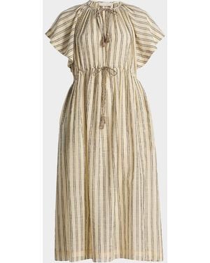 Ulla Johnson Ariane Striped Coverup Dress - Natural