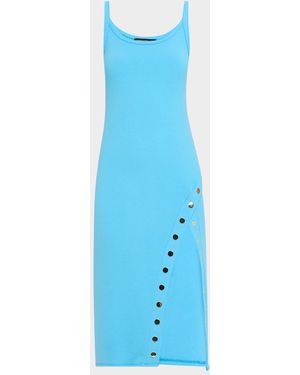 Generation Love Veneta Knit Snap Midi Dress - Blue