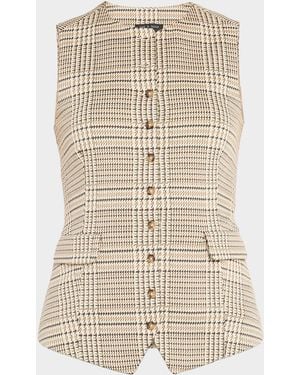 Rag & Bone Irina Ponte Vest - Natural