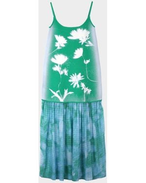 Ph5 Ginger Flower Print Tank Dress - Blue