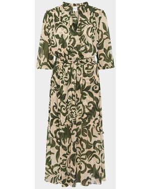 MISA Los Angles Olivia Midi Dress - Metallic