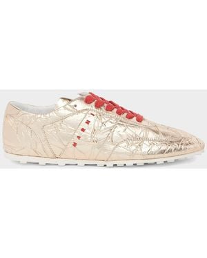 Marni Apos;S Crinkle Low-Top Sneakers - Pink