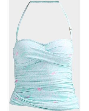 Lilly Pulitzer Flamenco Printed Ruched Tankini - Blue